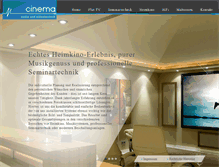 Tablet Screenshot of cinematechnik.com